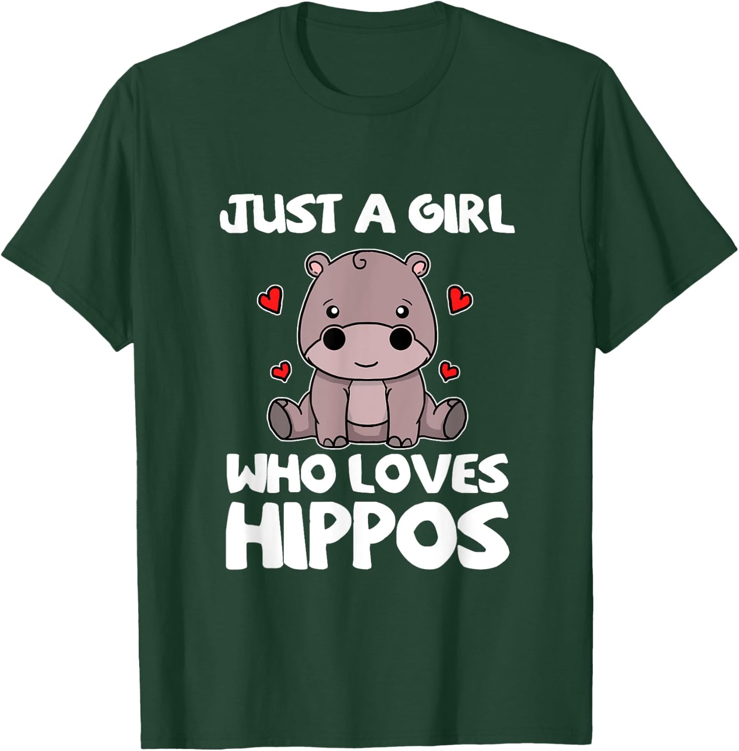Just A Girl Who Loves Hippos Hippo Costume T-Shirt - T-Shirt | Forest