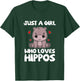 Just A Girl Who Loves Hippos Hippo Costume T-Shirt - T-Shirt | Forest