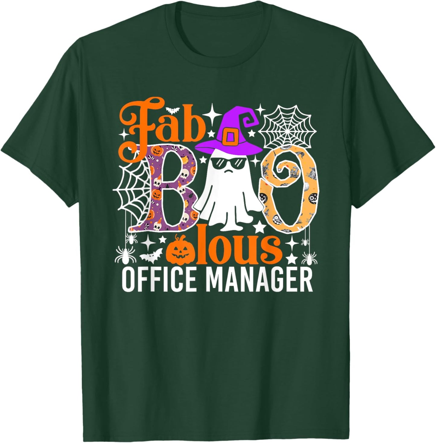 Fab Boo Lous Office Manager Funny Halloween Costume T-Shirt - T-Shirt | Forest