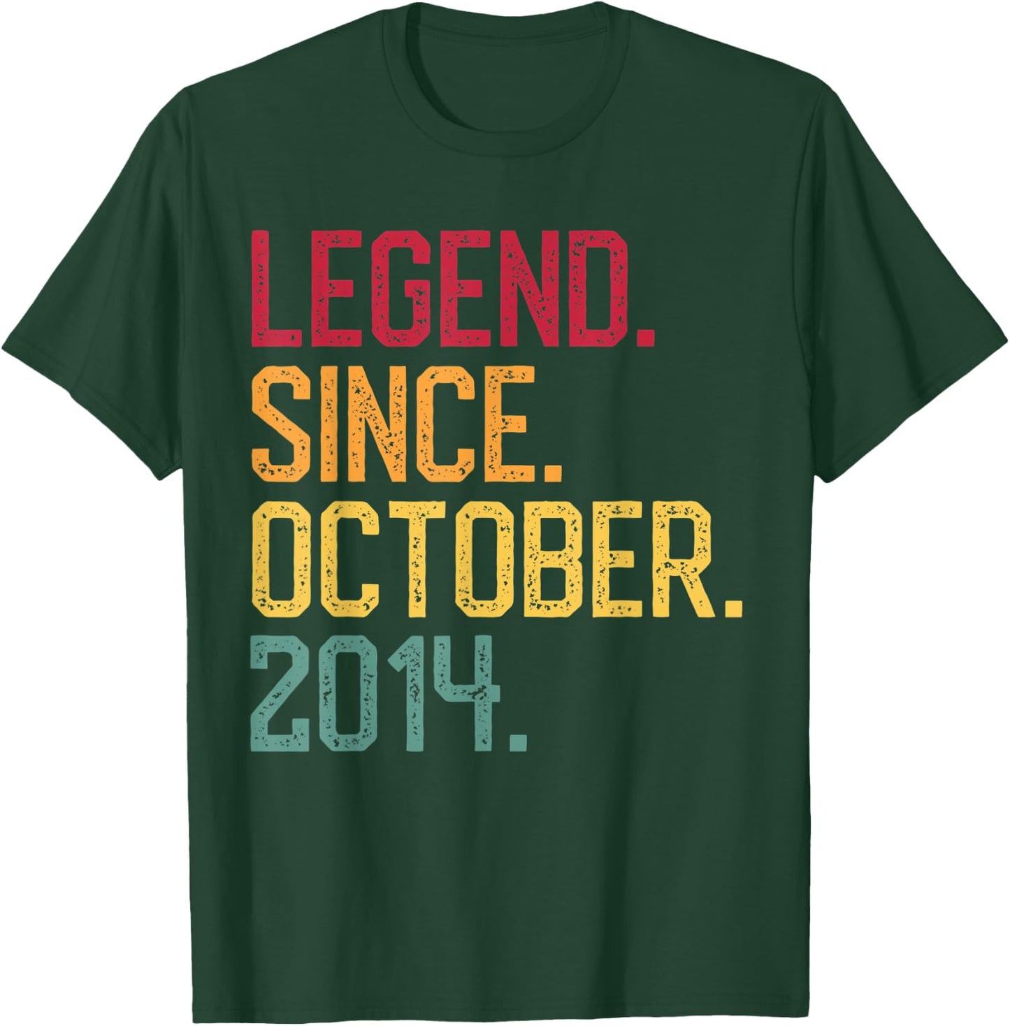 Legend Since October 2014 6th Birthday Gift 6 Years Old T-Shirt - T-Shirt | Forest