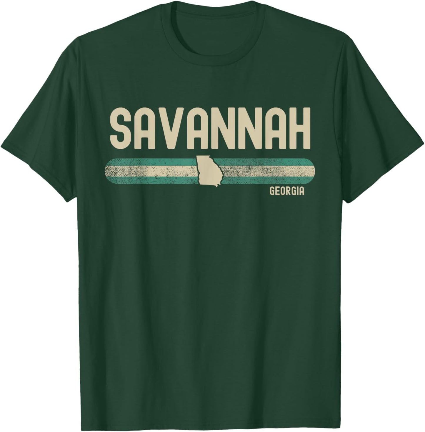 Savannah GA | Georgia | Travel & 80s Style T-Shirt - T-Shirt | Forest