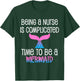 Cute School Nurse Shirt Mermaid Nurse T-Shirt - T-Shirt | Forest
