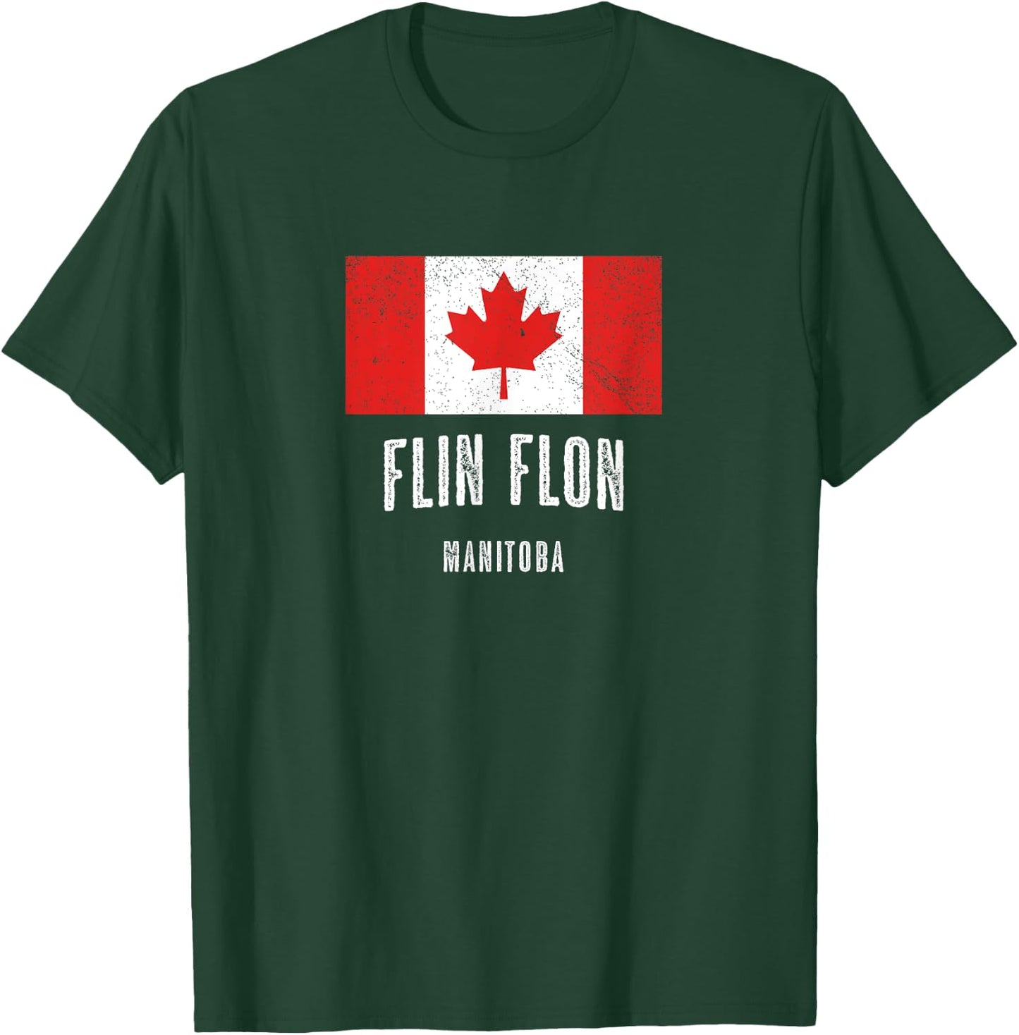 City of Flin Flon - CANADA | CANADIAN Flag Novelty Merch T-Shirt - T-Shirt | Forest