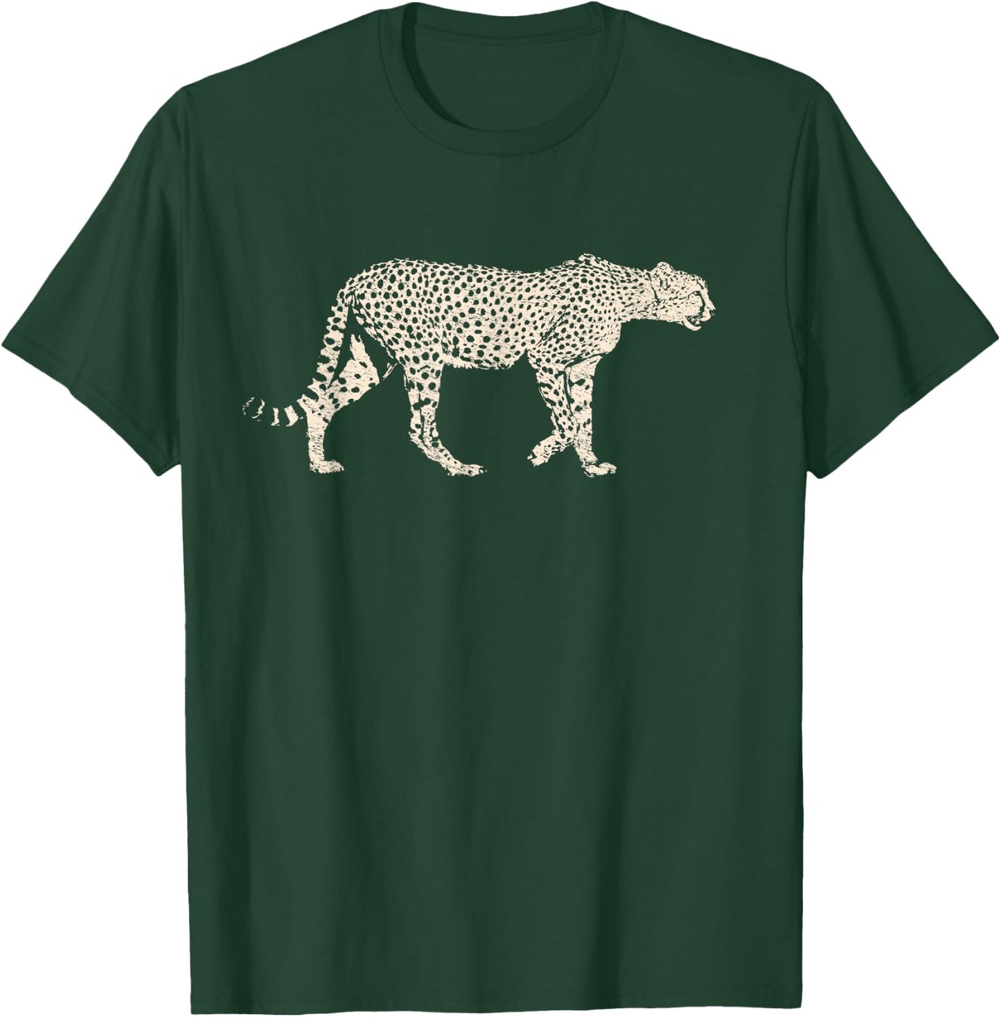 Cheetah , Cheetah on the Hunt T-Shirt - T-Shirt | Forest