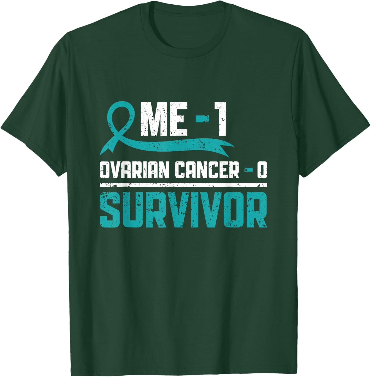 Ovarian Cancer Survivor Ovarian Cancer Warrior T-Shirt - T-Shirt | Forest