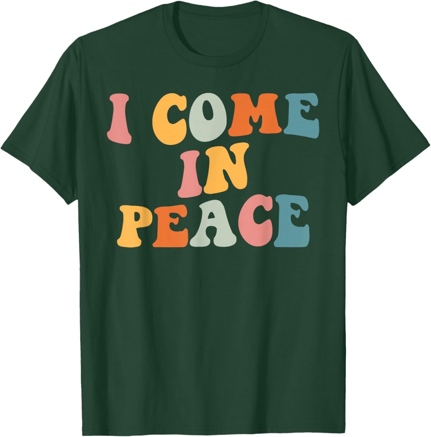 I Come in Peace Im Peace Couples Costume Women T-Shirt - T-Shirt | Forest