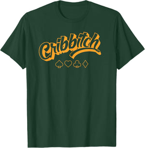 Funny Cribbitch Cribbage Queen T-Shirt - T-Shirt | Forest