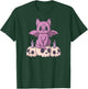 Pastel Goth Satanic Demon Cat And Skull Anime Kawaii Women T-Shirt - T-Shirt | Forest