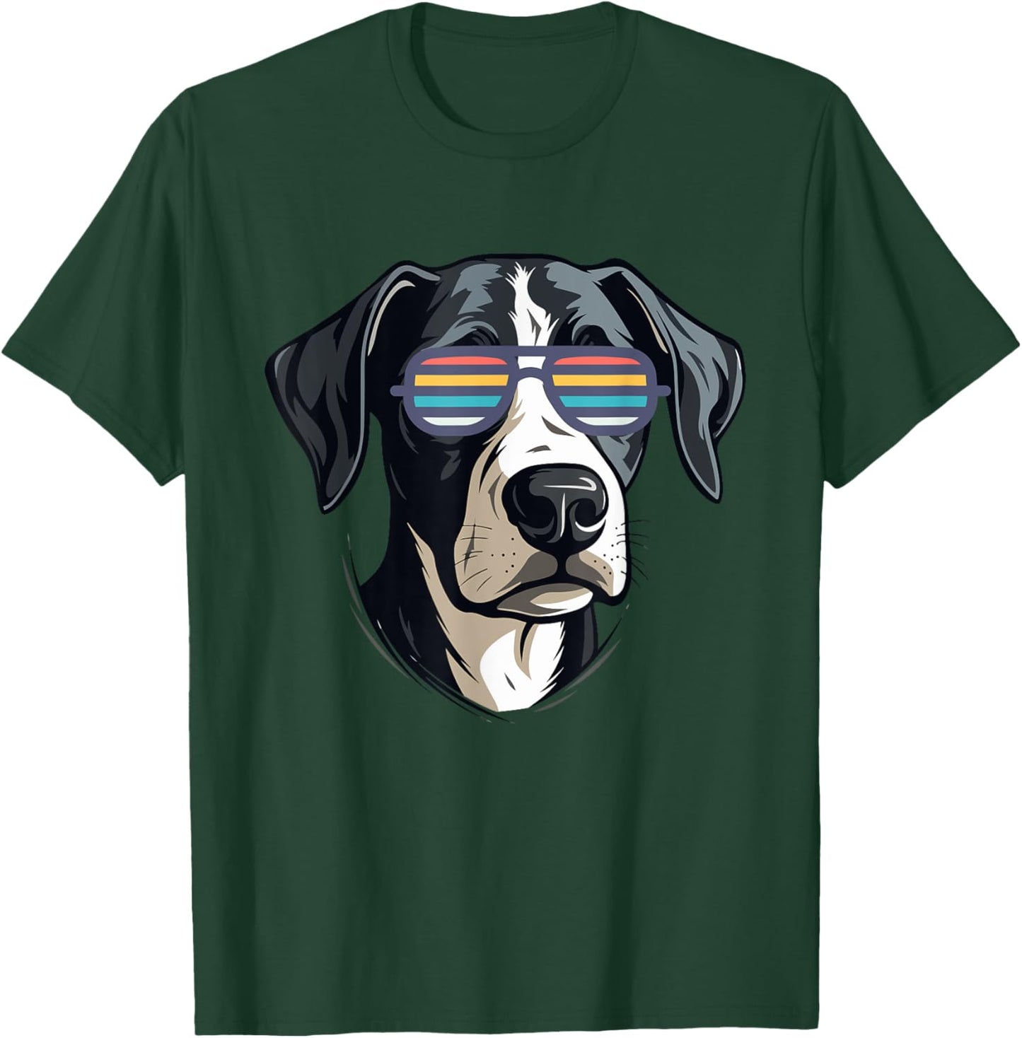 Gifts for Dog Lovers Graphic Cool Dog with Sunglasses Women Kids T-Shirt - T-Shirt | Forest