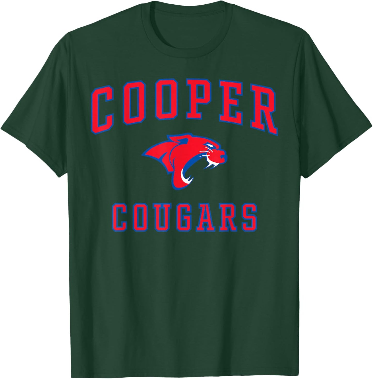 Cooper High School Cougars C1 T-Shirt - T-Shirt | Forest