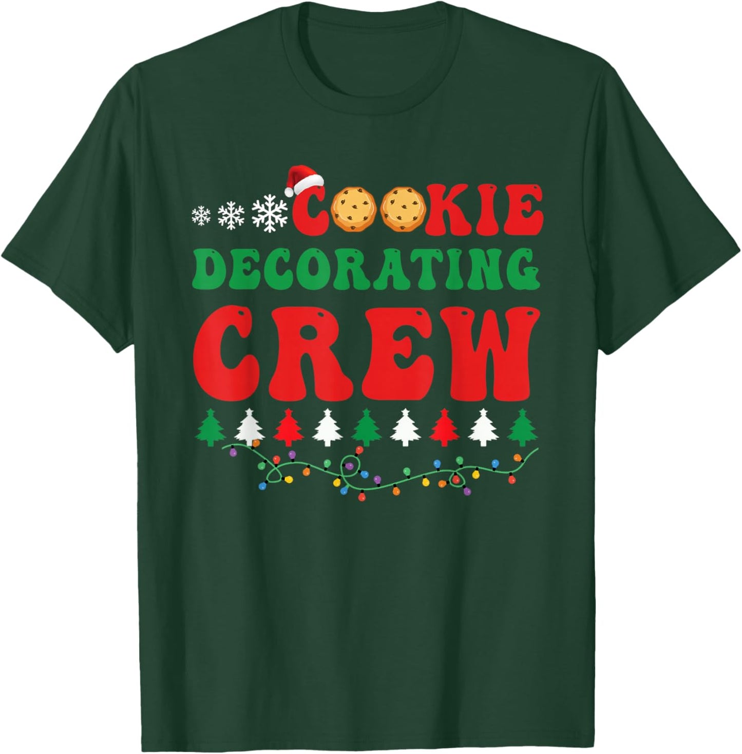 Cookie Decorating Crew Baker Funny Christmas Family Baking T-Shirt - T-Shirt | Forest