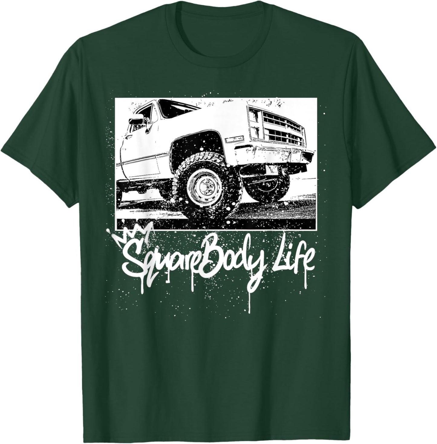 C10 / K10Squarebody Life C10 Classic Squarebody Nation T-Shirt - T-Shirt | Forest