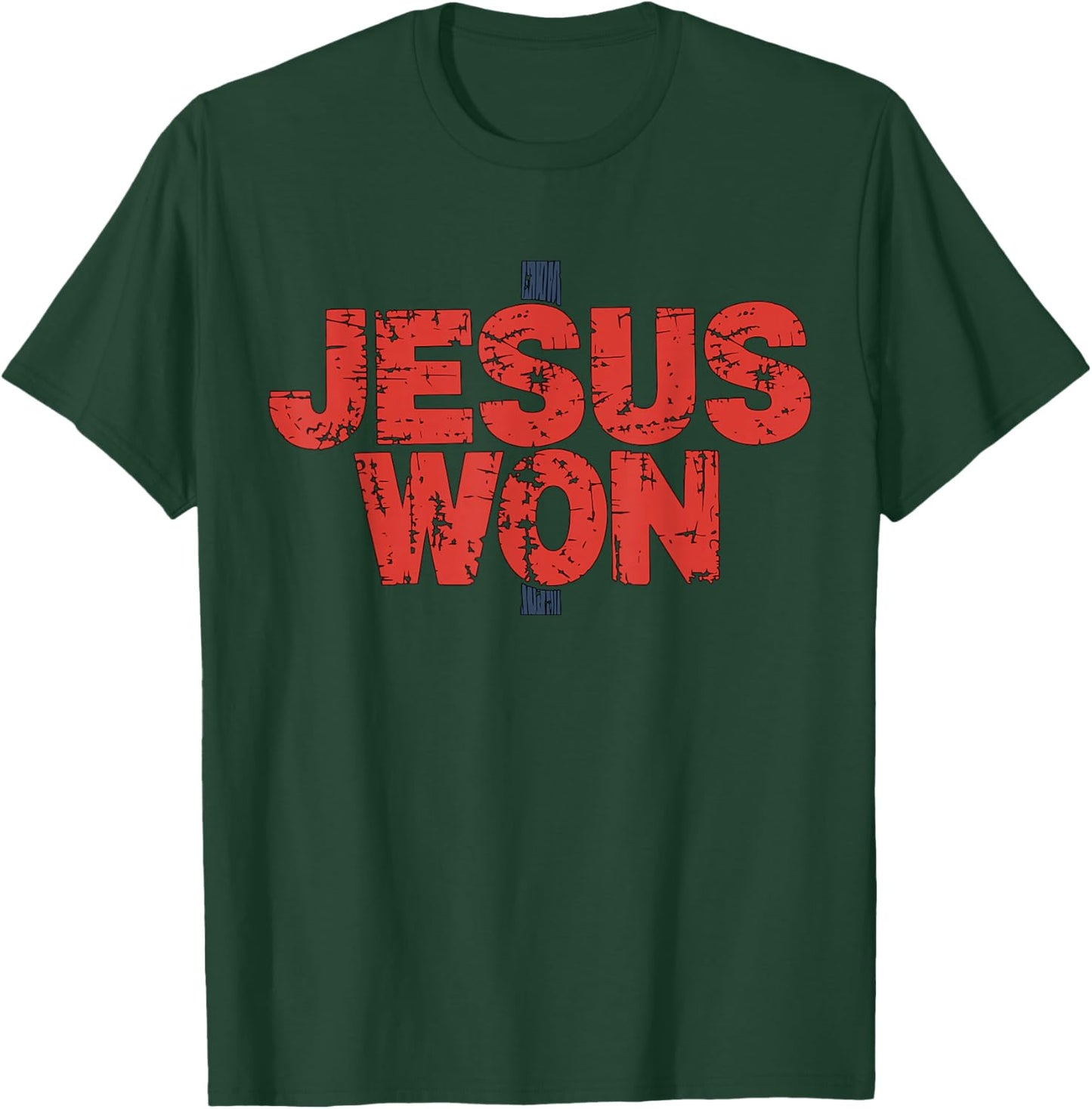 Jesus Won Christian Religious Faith T-Shirt - T-Shirt | Forest