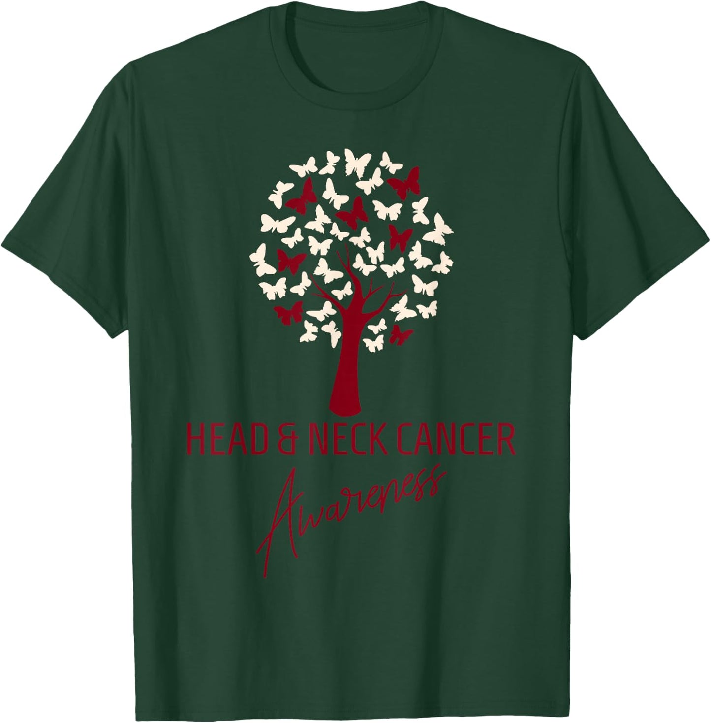 Oral Head Neck Cancer Awareness T-Shirt - T-Shirt | Forest