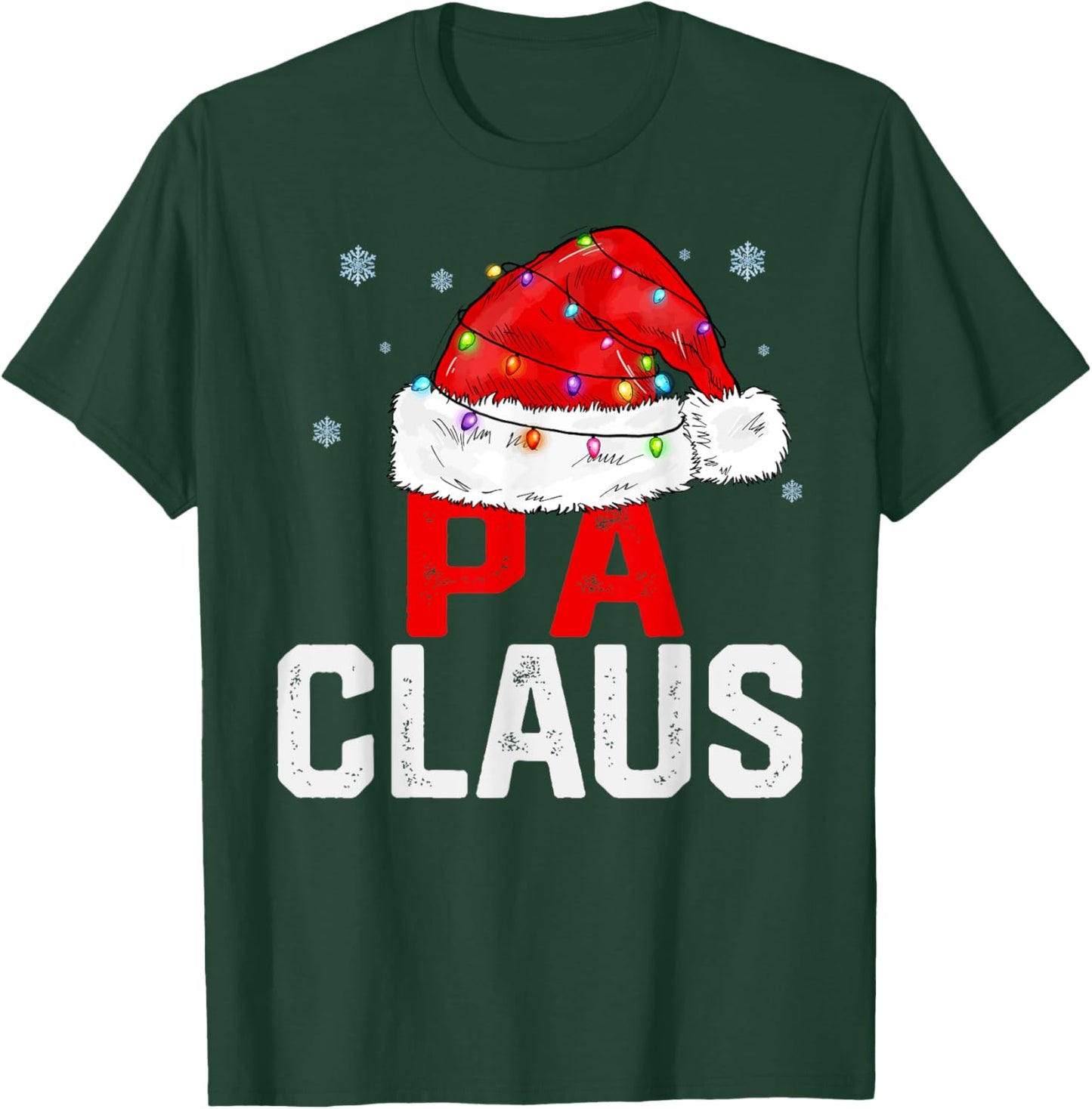 PA Claus Funny Xmas Family Matching Grandpa Christmas T-Shirt - T-Shirt | Forest