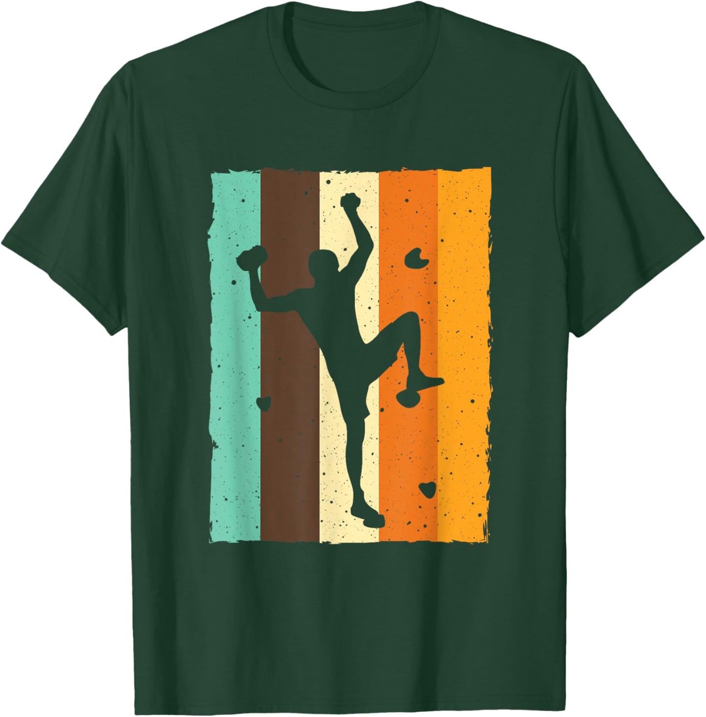 Vintage Bouldering Design Women Kids Rock Climbing T-Shirt - T-Shirt | Forest