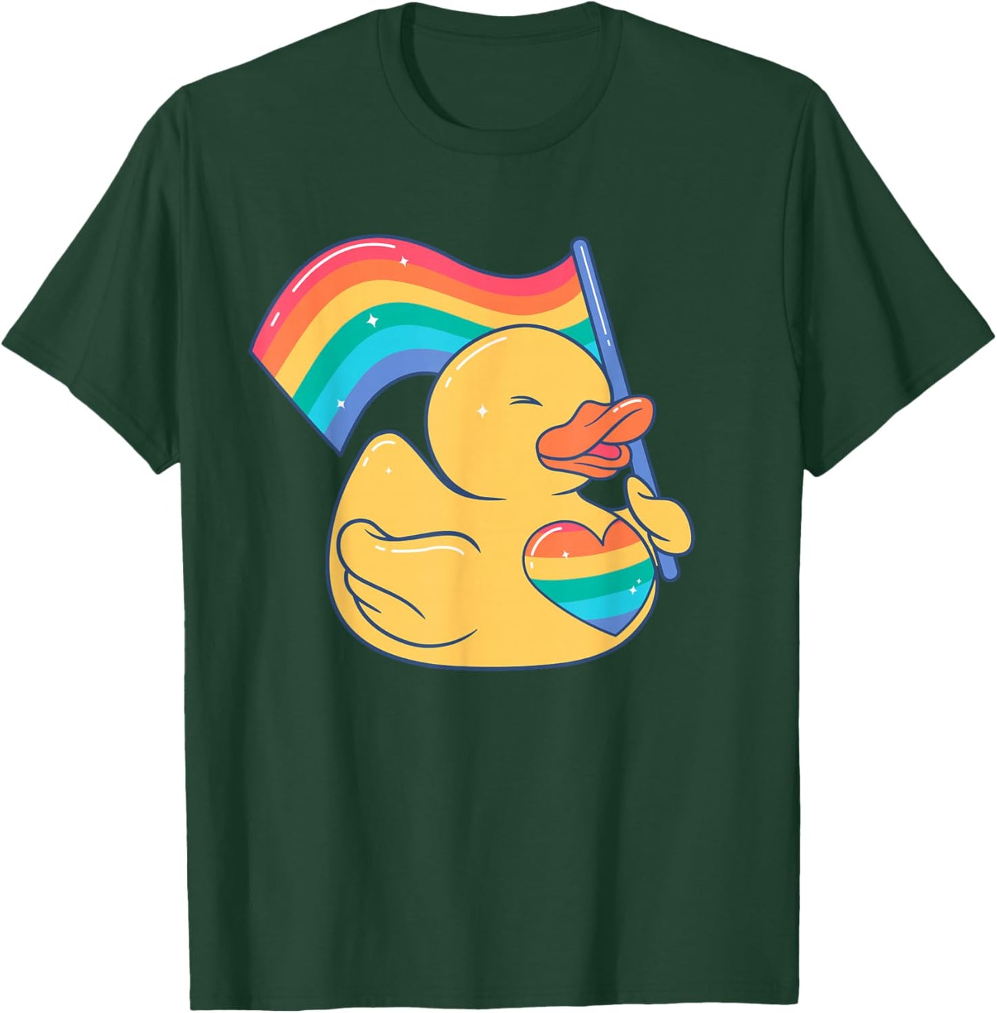 LGBT schwul lesbian gay CSD Pride Regenbogenfahne LGBTQ T-Shirt - T-Shirt | Forest