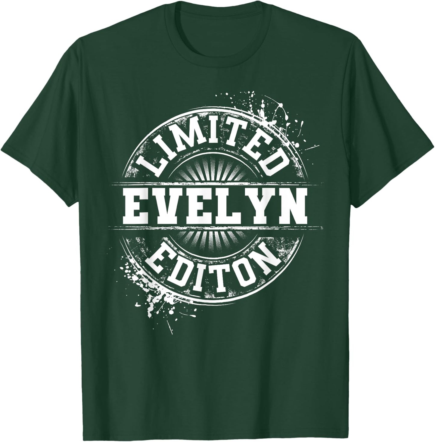 EVELYN Limited Edition Funny Personalized Name Gift T-Shirt - T-Shirt | Forest