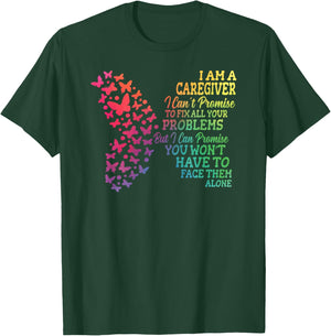I Am A Caregiver Caregiving Nursing Expert Nurse Caretaker T-Shirt - T-Shirt | Forest