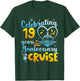 Celebrating 19 Years Anniversary Cruise 19th Anniversary T-Shirt - T-Shirt | Forest