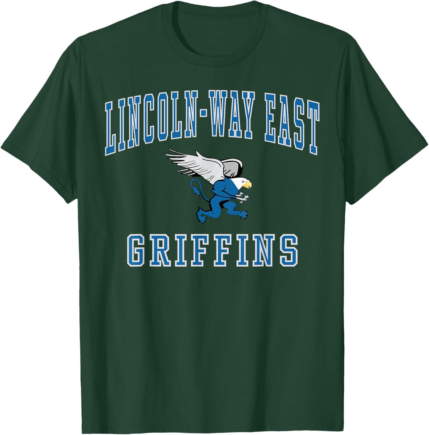 Lincoln-Way East High School Griffins C1 T-Shirt - T-Shirt | Forest