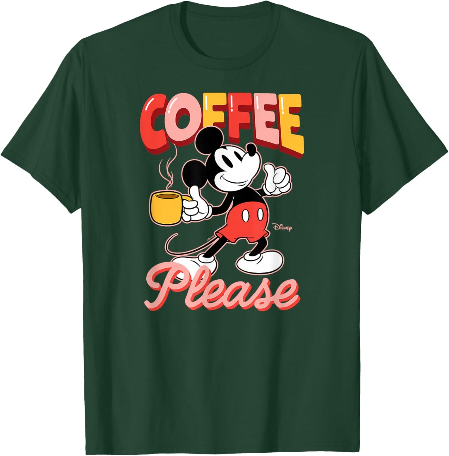 Disney - Mickey Coffee Please T-Shirt - T-Shirt | Forest