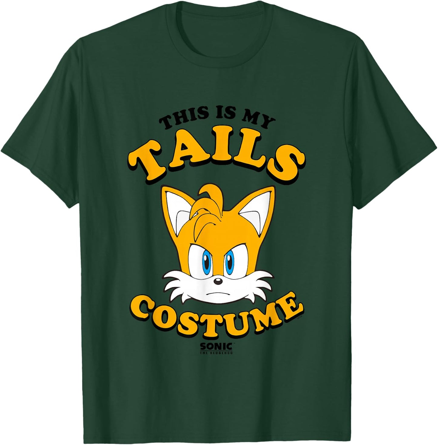 Sonic The Hedgehog Halloween This Is My Tails Costume T-Shirt - T-Shirt | Forest