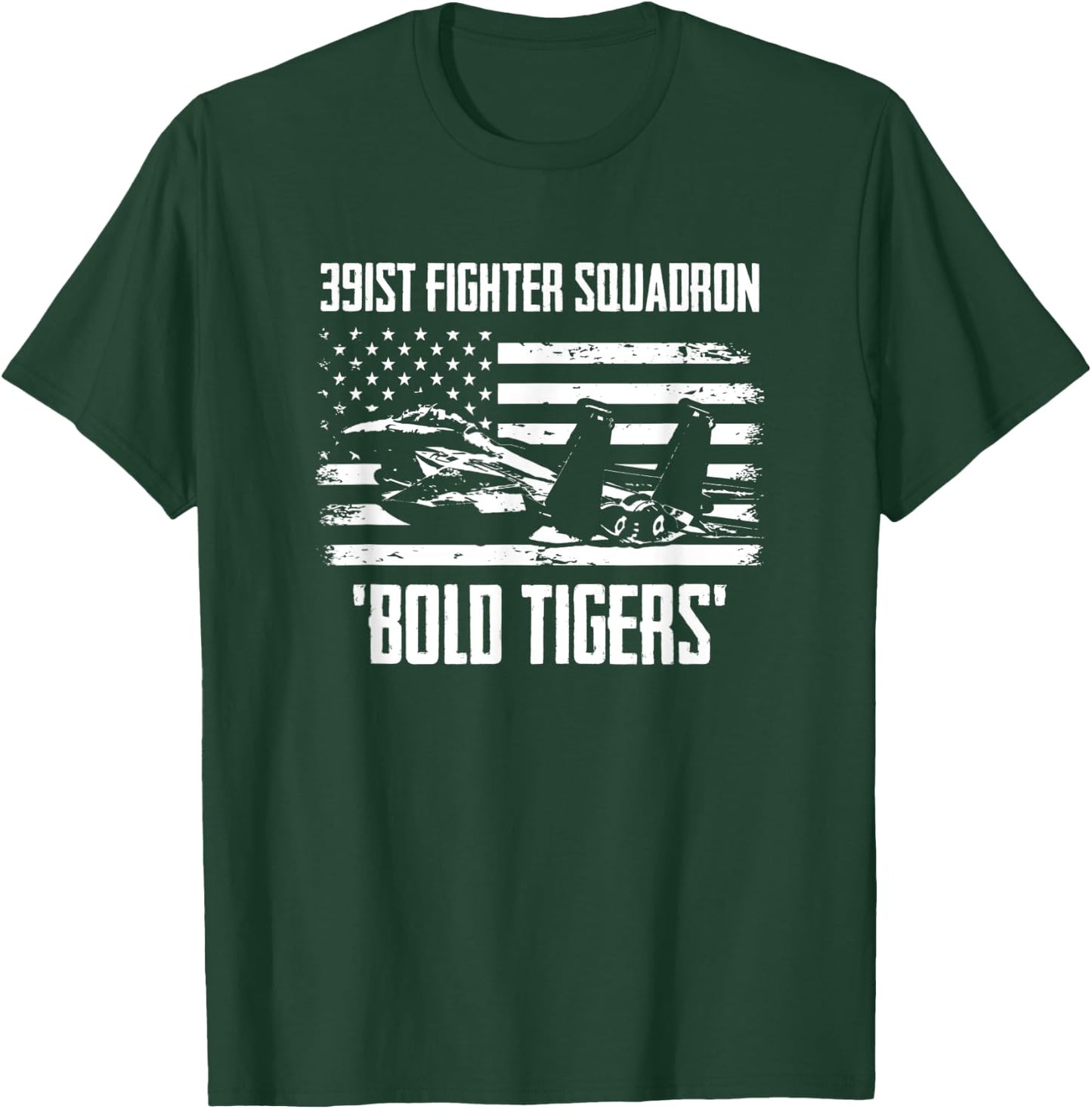 391st Fighter Squadron Bold Tigers T-Shirt - T-Shirt | Forest