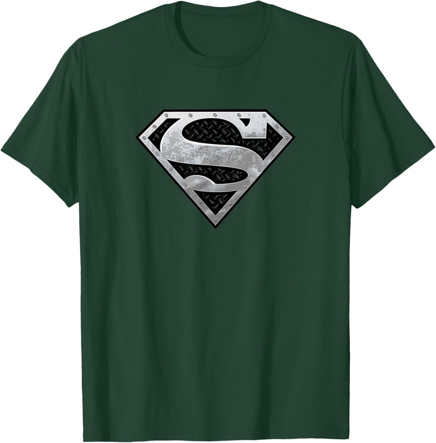 Superman Super Metallic Shield T-Shirt - T-Shirt | Forest