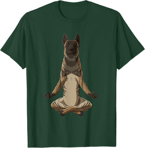 Funny Yoga Dog Dutch Shepherd T-Shirt - T-Shirt | Forest