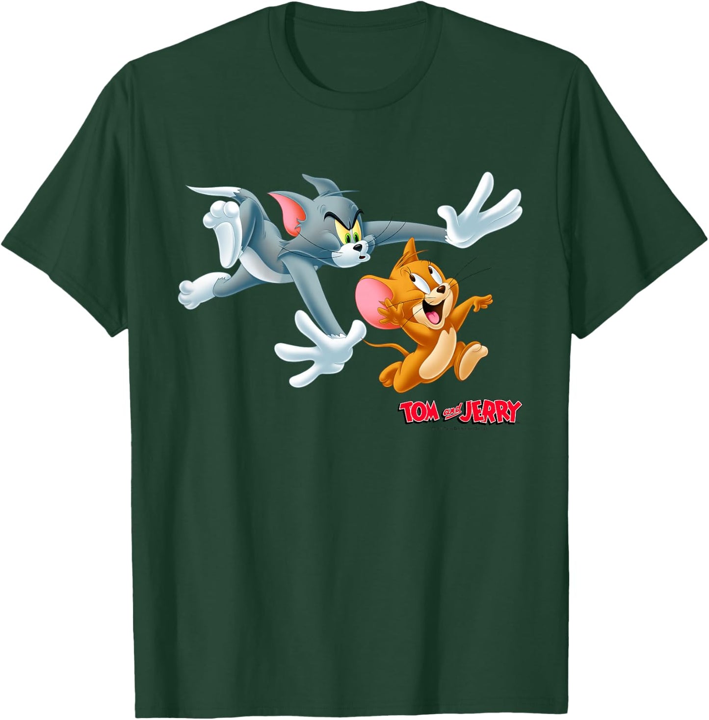 Kids Tom and Jerry Classic Style Chase Portrait T-Shirt - T-Shirt | Forest