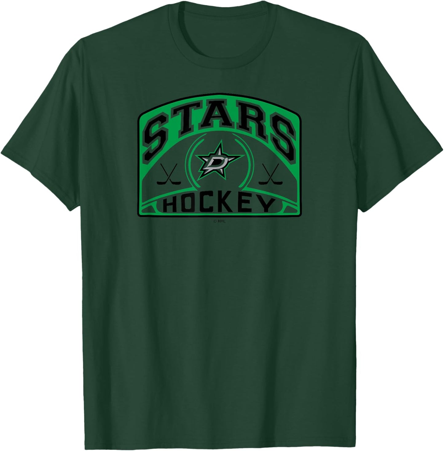 Dallas Stars Glide White Officially Licensed T-Shirt - T-Shirt | Forest