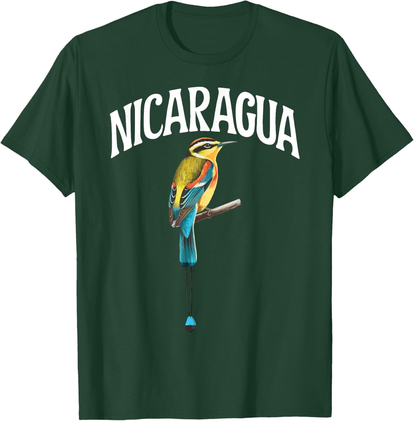 Nicaragua Guardabarranco Nicaraguan Bird Central America T-Shirt - T-Shirt | Forest