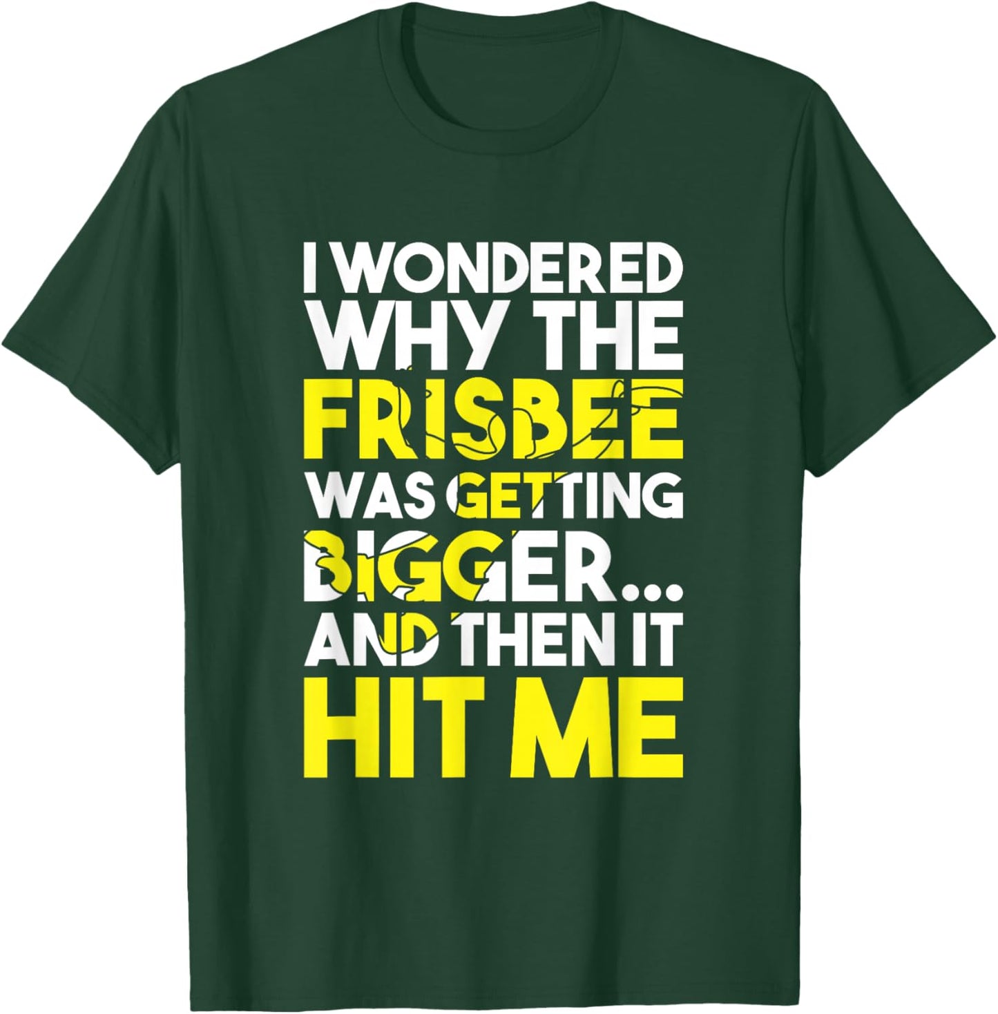 Flying Disc Throwing Frisbee Player Funny Ultimate Frisbee T-Shirt - T-Shirt | Forest
