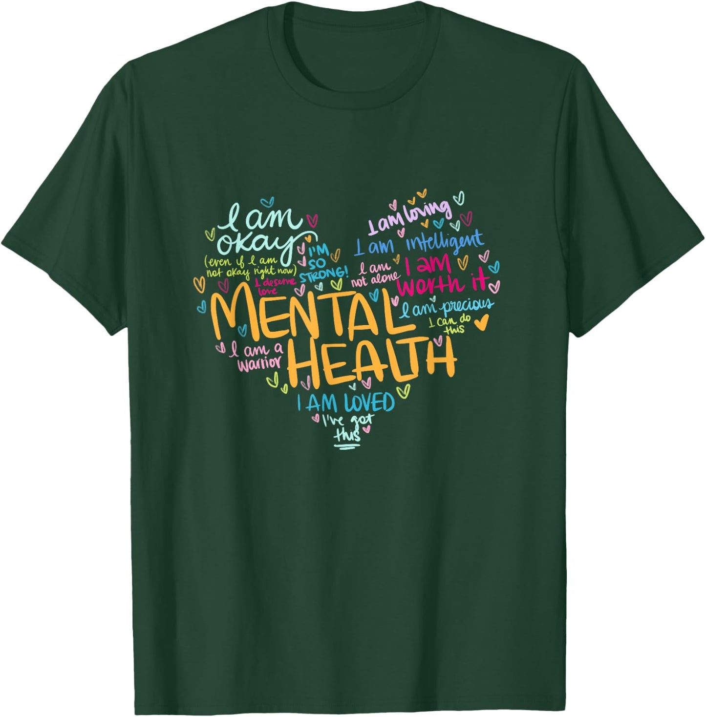 Mental Health Awareness Gifts Depression T-Shirt - T-Shirt | Forest
