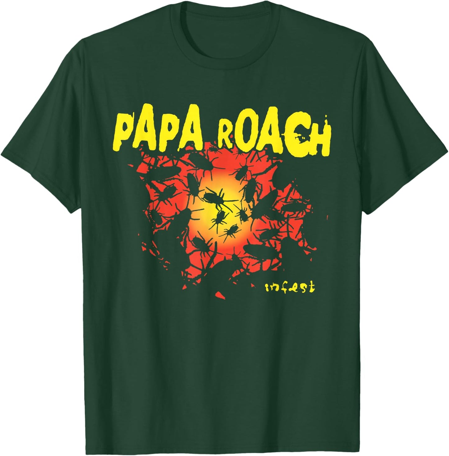 Papa Roach - Official Merchandise - Infest Glow T-Shirt - T-Shirt | Forest
