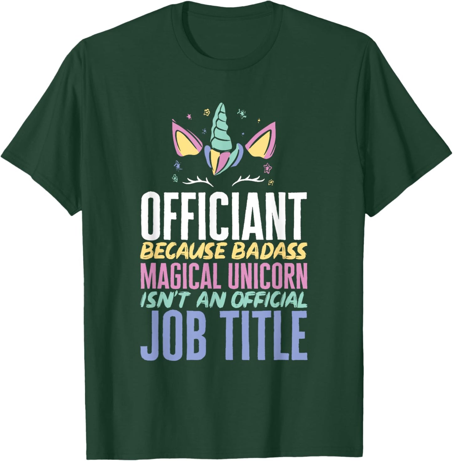 Wedding Officiant Unicorn Marriage Officiant T-Shirt - T-Shirt | Forest
