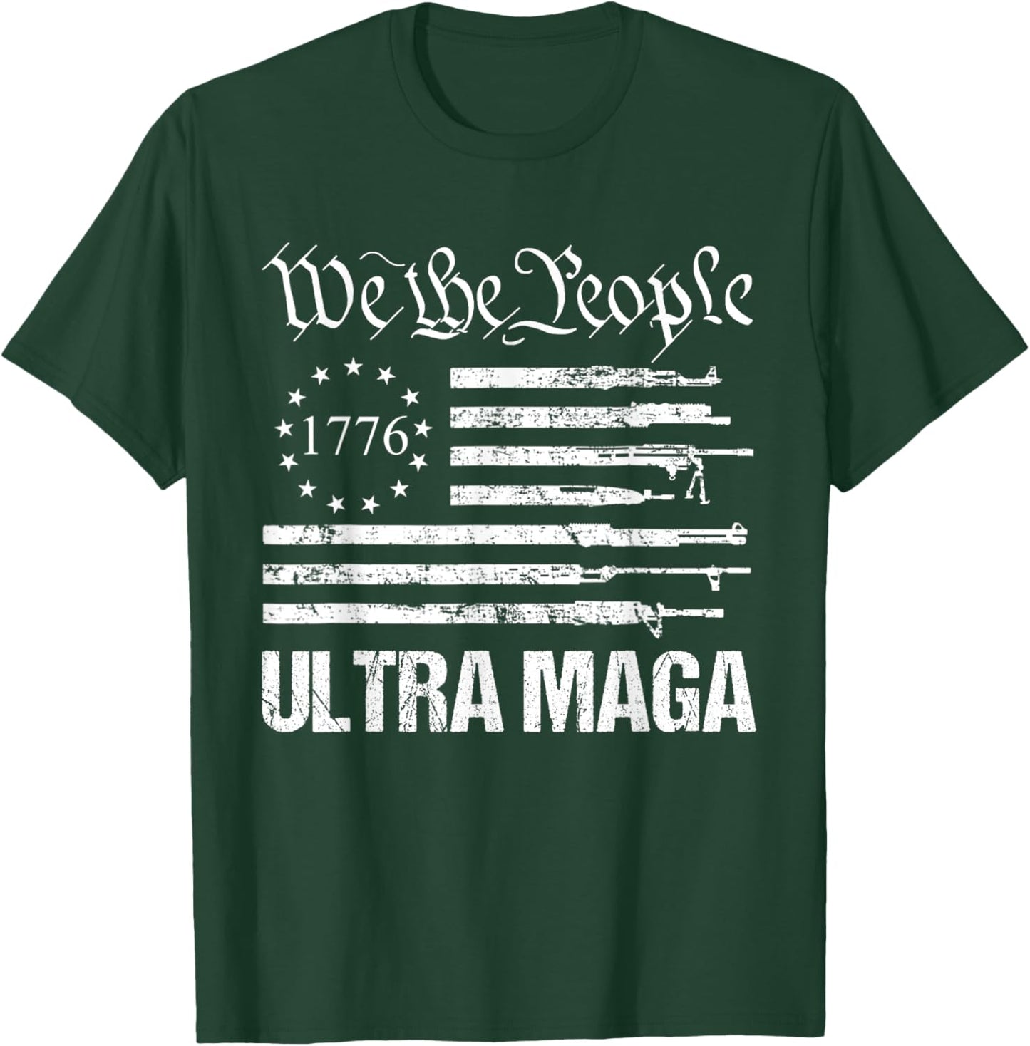 Ultra Maga Shirt Proud Ultra Maga American Flag Men T-Shirt - T-Shirt | Forest