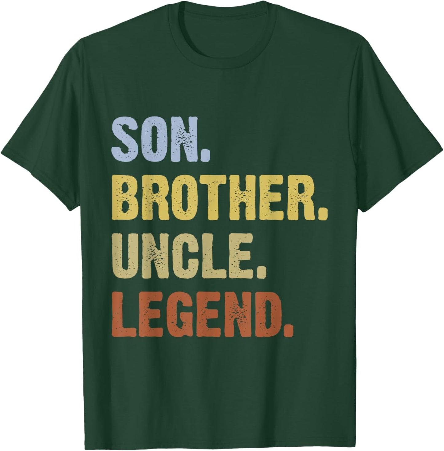 Son Brother Uncle Legend Funny Vintage Uncle T-Shirt - T-Shirt | Forest