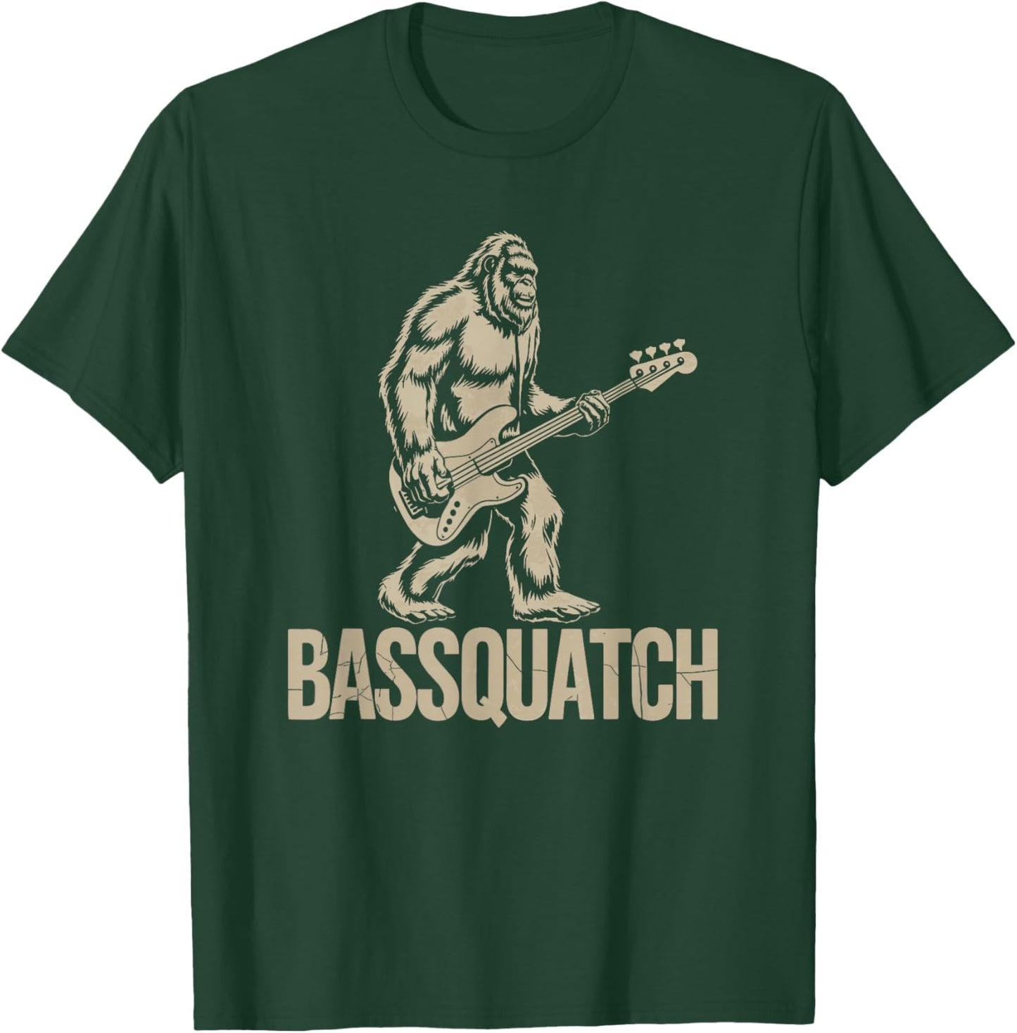 Bassquatch, Bigfoot Bass Guitar Sasquatch T-Shirt - T-Shirt | Forest