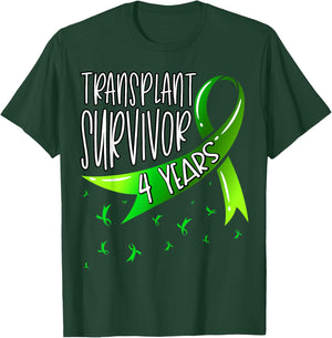 4 Year Organ Transplant Survivor T-Shirt - T-Shirt | Forest