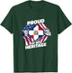 Proud of My Heritage - Dominican Republic American Flag T-Shirt - T-Shirt | Forest
