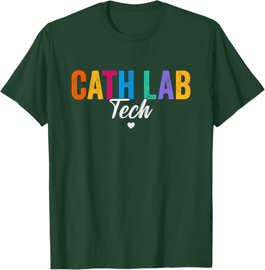 Cath Lab Tech Cath Lab Technician Design Men T-Shirt - T-Shirt | Forest