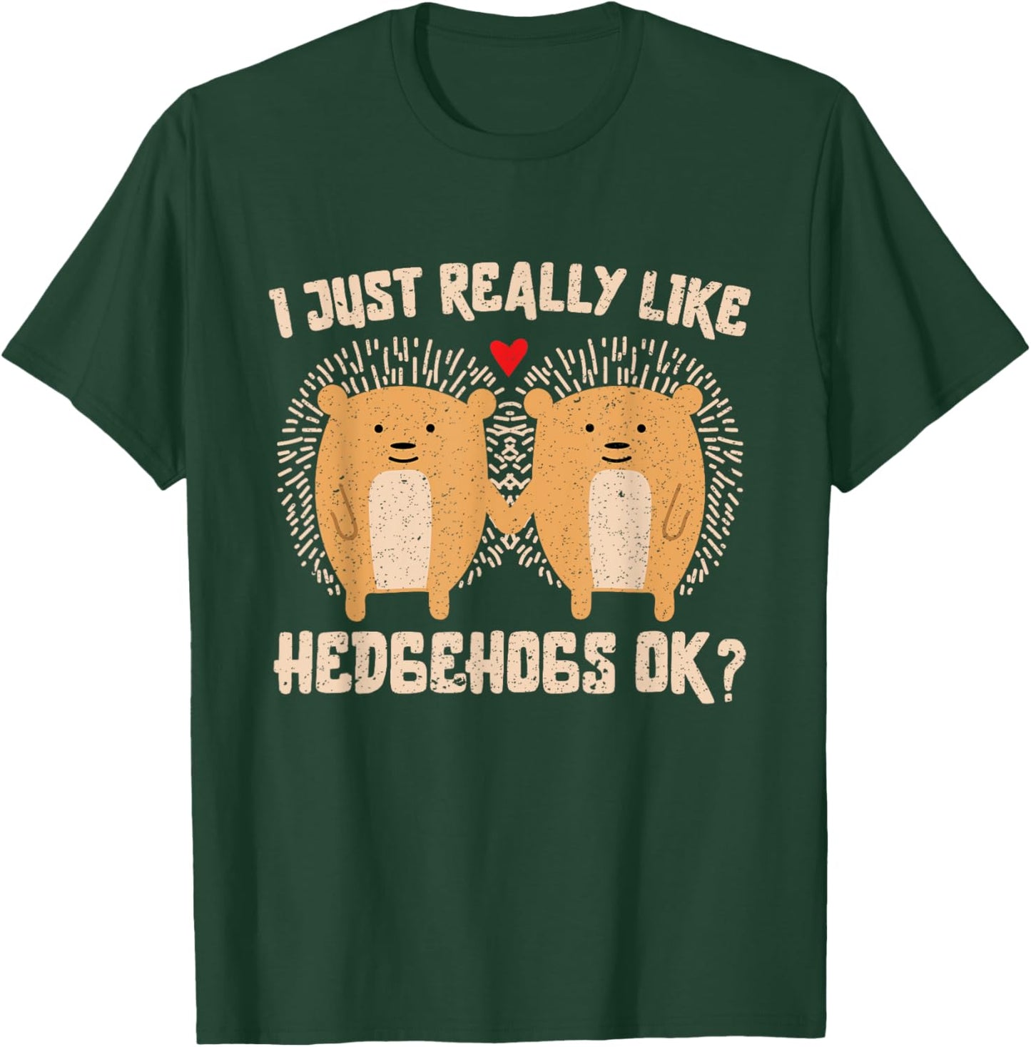 Forest Animal Hedgehog Gift Wildlife Hedgehog T-Shirt - T-Shirt | Forest