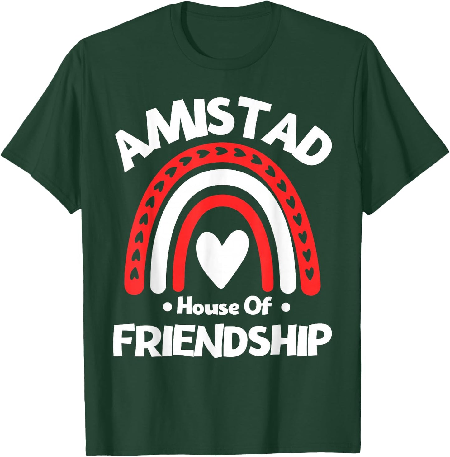 Amistad House of Friendship Vintage Rainbow Spirit T-Shirt - T-Shirt | Forest