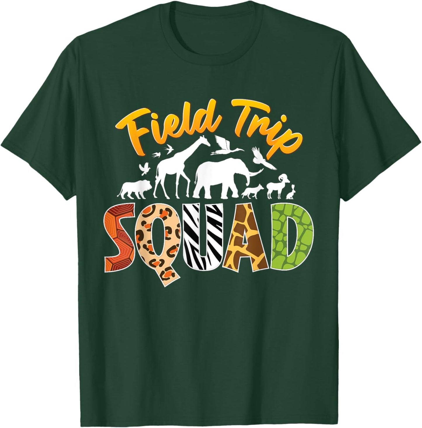 Zoo Field Trip Squad Matching Teacher Students Boys Girls T-Shirt - T-Shirt | Forest