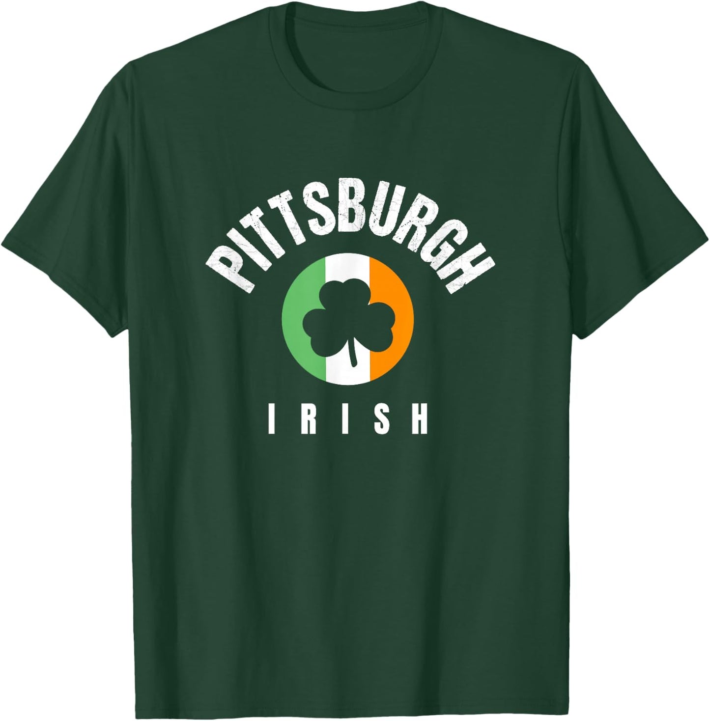 Pittsburgh St Patricks Green Saint Pattys Pittsburgh Irish T-Shirt - T-Shirt | Forest
