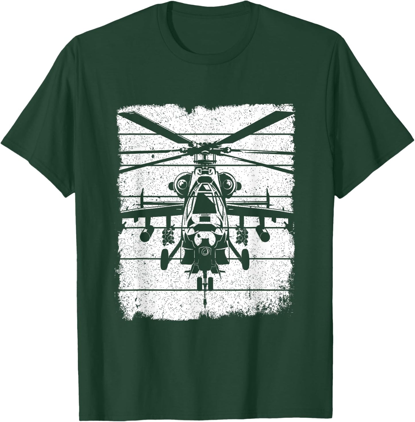 Fighter Helicopter T-Shirt - T-Shirt | Forest