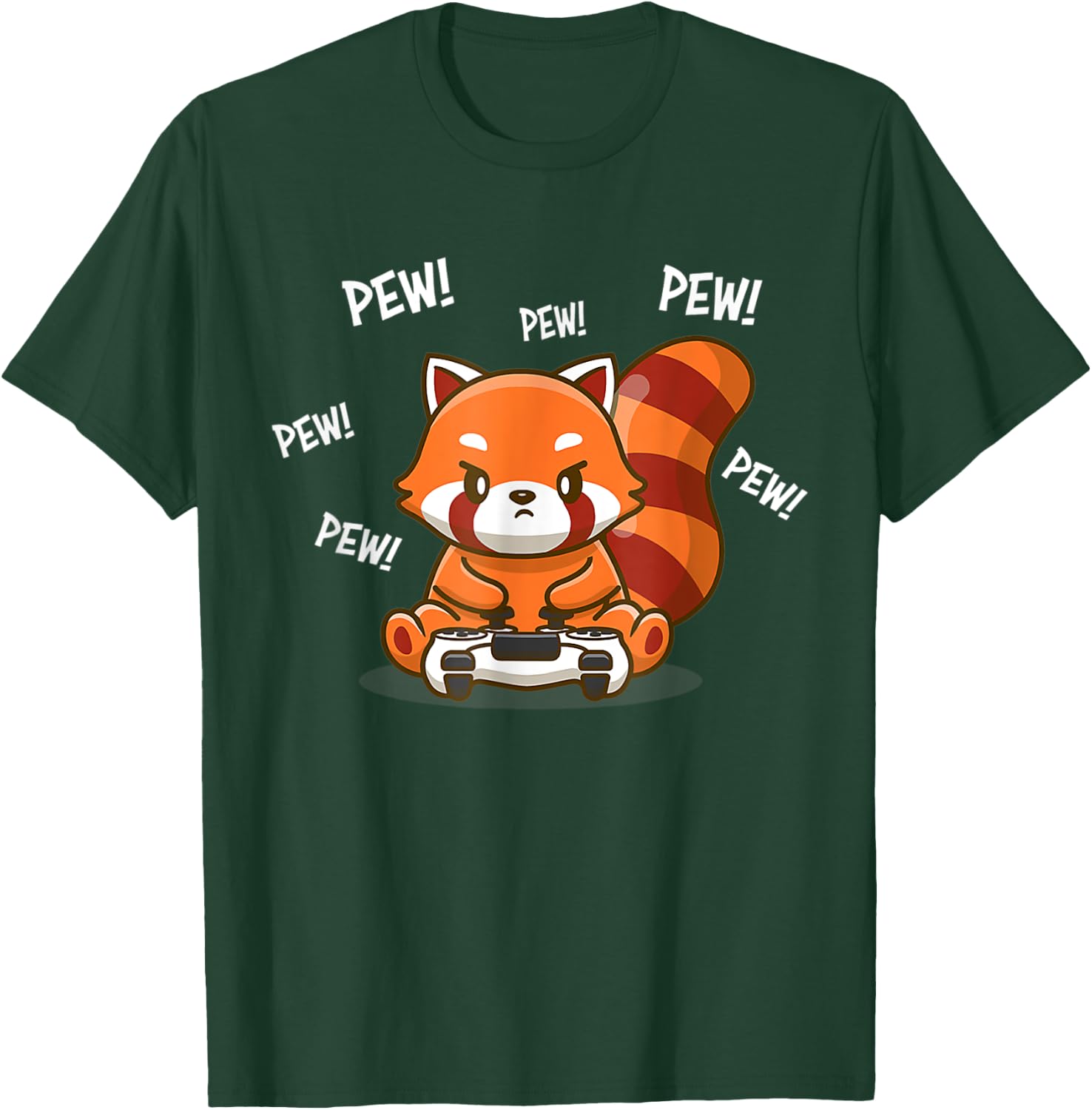 Cute Red Panda Gaming T-Shirt - T-Shirt | Forest