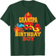 Grandpa Of The Birthday Boy Firetruck Firefighter Party T-Shirt - T-Shirt | Forest